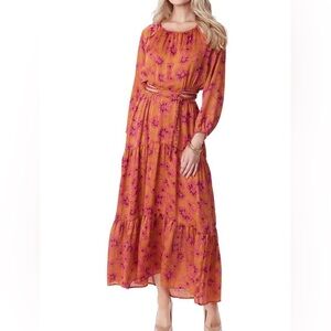 Jessica Simpson CUT OUT TEA LENGTH MAXI DRESS